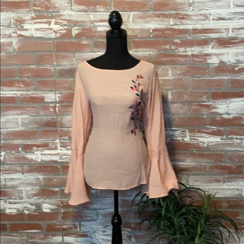 Boho embroidered blouse